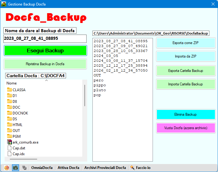 DocfaBackup