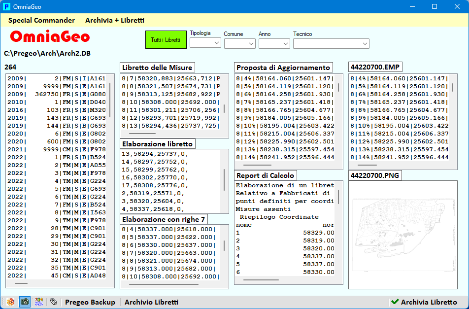 OmniaGeo - Curiosare dentro Pregeo