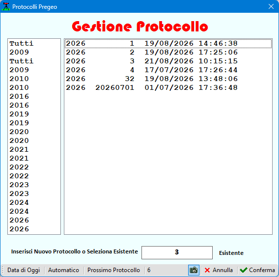 Protocollo